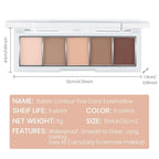 5 Colors Matte Nude Eyeshadow Makeup Palette, Nude Pink Brown Cocoa Neutral Matte Smokey Cream Mini Eye Shadow Palette Makeup for Older Women Blue Green Eyes, Contour Make up Palettes sombras de ojos