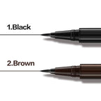 CARSLAN Liquid Eyeliner, Brown Eyeliner Liquid Liner, 12H Longlasting Eyeliners, Waterproof & Smudgeproof High Pigmented Eyeliners for Eye Makeup, Brown, 2count