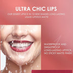 BestLand 6Pcs Matte Liquid Lipstick + Lip Liner Pens Set, One Step Lips Makeup Kits Pigment Velvety Nude Lip Stain Waterproof Long Wear Lip Gloss Make up Gift Set (Pure Romance Bundle)