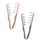 2 Pack Texture Comb, Volumizing Wide-Tooth Hair Styling Combs, Textured Styling Comb for Volume, Fringe Parting Stylingg Accessory, for Men & Women (Grey, Pink)