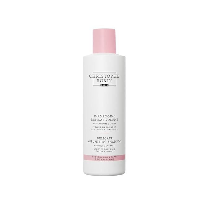 Christophe Robin Delicate Volumizing Shampoo With Rose Extracts for Thin, Fine, and Flat Hair 8.4 fl. oz
