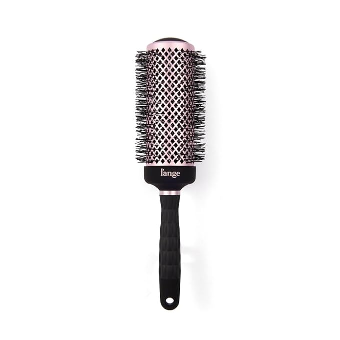 L'ANGE HAIR VolumePro Extra-Long Ceramic Ionic Round Brush, Black | For Blow Drying, Curling & Styling | Adds Volume, Reduces Frizz & Boosts Shine | Ideal for Extra-Long Hair (53mm)