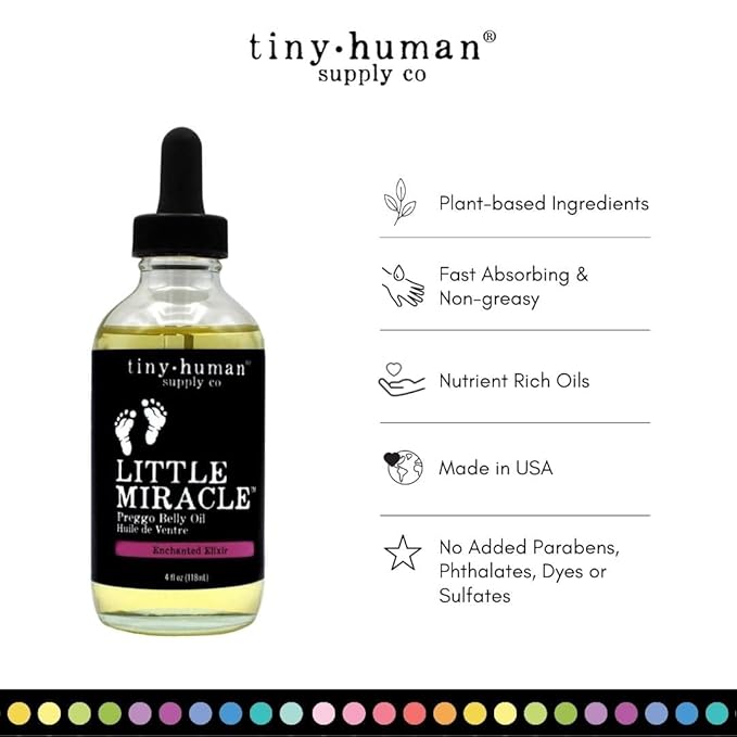 Little Miracle Preggo Belly Oil (Enchanted Elixir) for Pregnancy Stretch Marks and Itching
