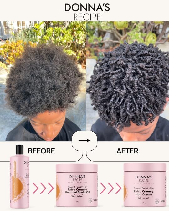 Donna's Recipe by Tabitha Brown – Sweet Potato Pie Extra-Creamy Leave-In Conditioner – Deep Moisture & Curl Definition – Sulfate-Free – 8 oz