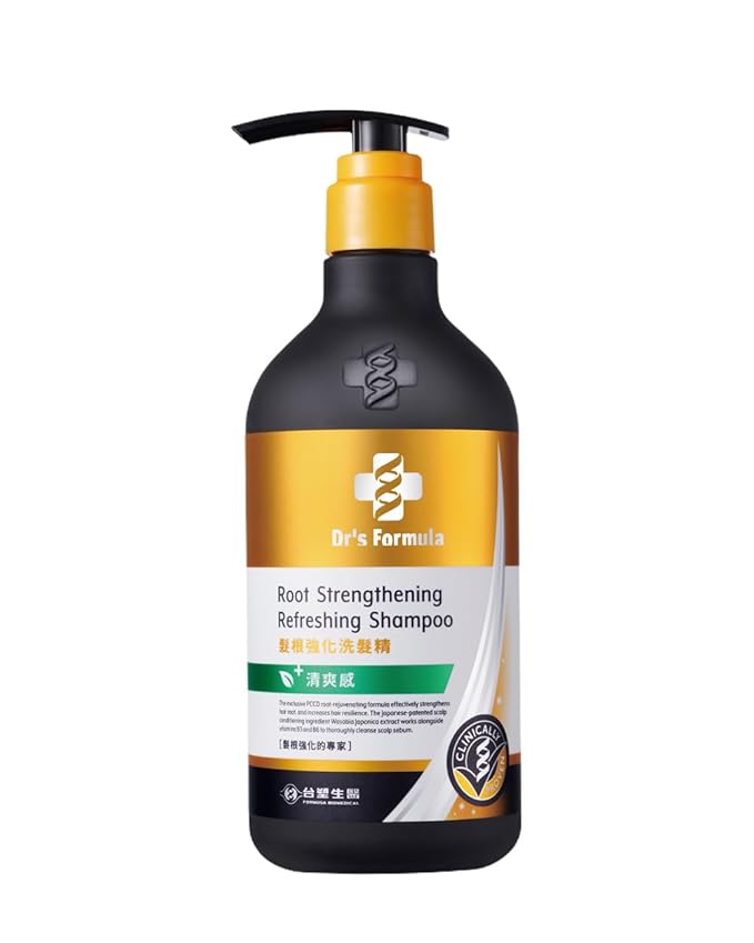 Dr's Formula Root Strengthening Refreshing Shampoo for Oily Scalp Hydrate and Rescue Brittle Fragile Hair Scalp Care Volume Thinning Hair 20.46 Fl Oz.