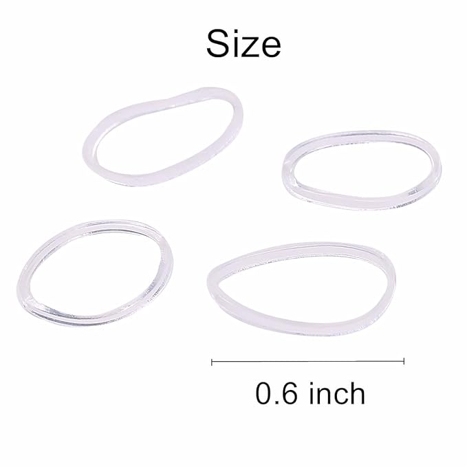 3200 Pcs Elastic Rubber Bands Small Hair Ties Hair Rubber Mini Hair Bands Hair Elastics Tiny Soft Holder Ponytails for Girls (Clear)