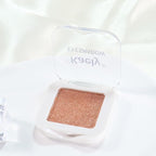 evpct Champagne Gold Glitter Eyeshadow Palette Single, Nude Gold Pink Shimmer Sparkle Cream Eye Shadow Palette Brightener Makeup for Older Women, High Pigment Long Lasting Monochrome Mini Eyeshadow