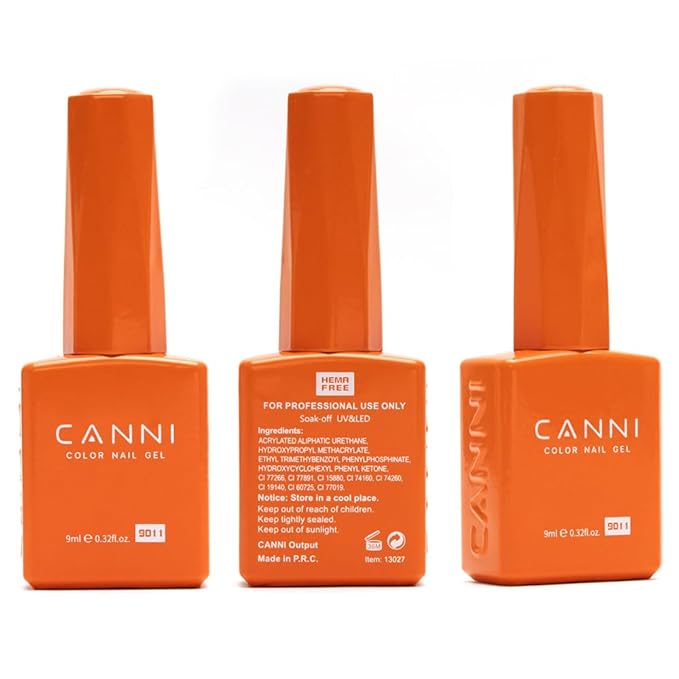 CANNI 2Pcs Hema-Free Black White Gel Nail Polish Set- Black and White Gel Polish Kit, Soak Off LED Nail Gel Manicure Kit DIY at Home Salon Gifts for Women Girls