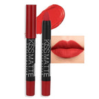 evpct 1Pcs Ruby Red Matte Lipstick and Lip Crayon Liner Pencil Pen Set for Women Lip Stain Long Lasting Waterproof labiales mate magicos 24 horas originales pintalabios permanente 24 horas 10