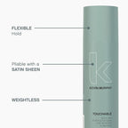 KEVIN.MURPHY TOUCHABLE - Spray Wax Finishing Hair Spray - For All Hair Types - Hair Styling for Texture & Hold - Long Lasting - With Milk Thistle & Carrot Seed Oil - 250 mL / 8.4 fl oz