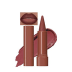 2-in-1 Gradient Brown Lip Liner & Lipstick, Light Brown Waterproof Long Lasting Matte Lip Liner Pencil, Makeup Smudge proof lip liner with Cone Tip (03#-Reddish Brown)