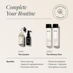 Arey Shower Duo | Daily Wash Shampoo and Smooth Conditioner Set | Delay + Reduce the Signs of Aging Grey Hair | Retain Moisture, Promote Smoothness | Vegan, Gluten-Free & Cruelty Free (2 Pack)