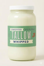 Whipped Tallow 85oz - All Natural Face Cream + Whole Body Moisturizer for Dry Skin - No Preservatives, Parabens or Seed Oils - 100% Pure, No Added Fragrance - USA Made (Unscented)