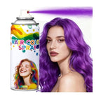 Temporary Hair Color Spray& Wax - Washable One-Time Use Hair Color for Women, Kids, Adults - For Halloween, Cosplay, Parties, Festivals - Washes Out Easily(Purple)