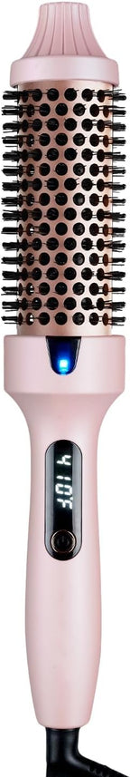 Thermal Brush, 1.5 Inch Heated Round Brush for Women, Dual Voltage Negative Ion Hot Brushes Styler for Blowout Look, Curling & Volumizing & Straightener for Dry Hair