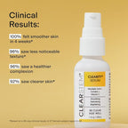 CLEARSTEM - CLEARITY The Blackhead Dissolver Mandelic Acid Serum - Vitamin C, Turmeric, Collagen Boost - All Skin Types - Facial Skin Care Products - Gluten Free, Cruelty Free - 1 fl oz / 29ml
