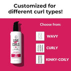 Love Ur Curls - Shampoo, Conditioner, Wavy All In One Styler to repair, define and hydrate hair and Irish Sea Moss Gel for touchable hold