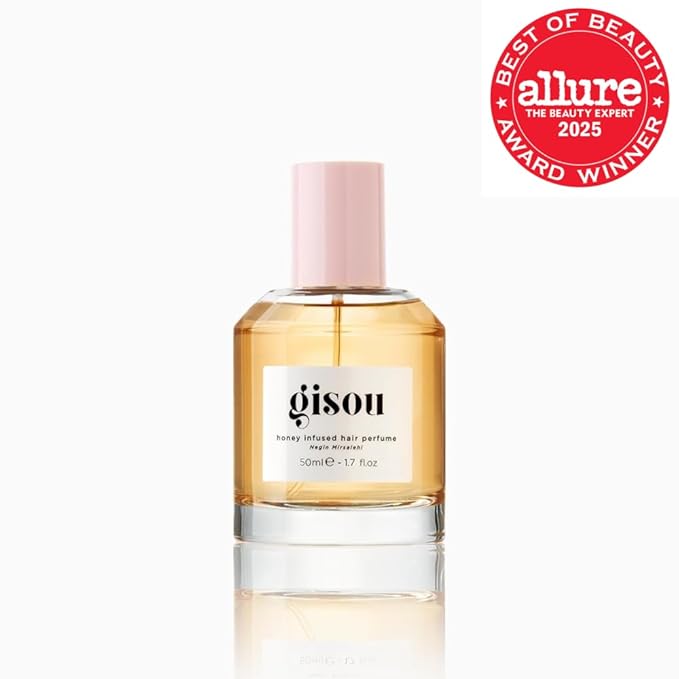 Gisou Honey Infused Hair Perfume – Long-Lasting Hair Fragrance with Mirsalehi Honey & Argan Oil, Wildflower Honey scent, 1.7 Fl Oz
