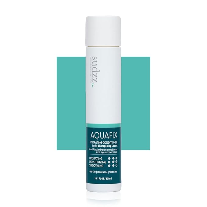 SUDZZFX Conditioner for Dry Hair - AquaFix Hydrating Hair Conditioner - Deep Conditioner for Damaged Hair - 10.1 Fluid Ounce