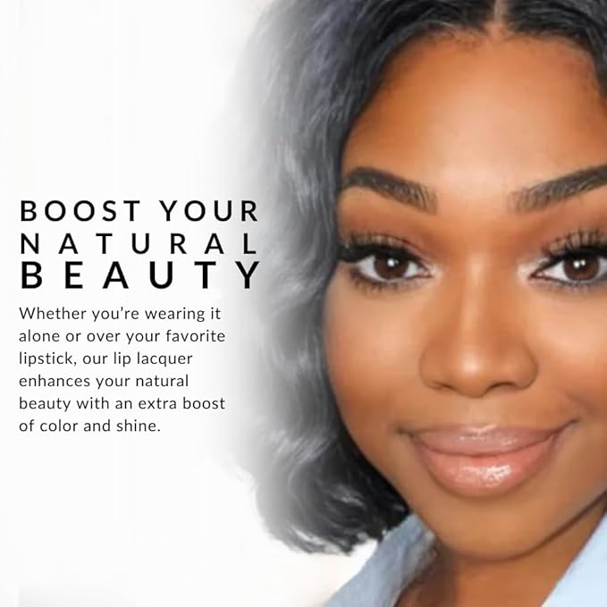 Flori Roberts Luscious Lip Lacquer, Vibrant Lip Gloss Makeup for Women of Color or Deeper Skin Tones, Non-Sticky, Long Wear High Shine Finish