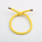 14PCS Hair Tie Elastics Knotted Hair Ties Ponytail Holders for Women Girls Elastic Hair Rubber Bands for Thin Thick Wavy Curly Straight Long Hair (Yellow)
