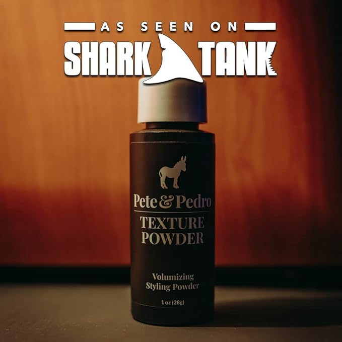 Pete & Pedro TEXTURE POWDER - Texturizing and Volumizing Styling Powder For Men & Women | Adds Mega Volume & Texture, Matte Finish, Root Lifting & Restyleable Hold | As Seen on Shark Tank, 0.5 oz.