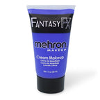 Mehron Makeup Fantasy FX Cream Makeup | Water Based | Halloween | Blue Face & Body Paint For Adults 1 fl oz (30ml) (Blue)
