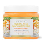Body Scrub, Exfoliating-Nourishing-Refreshing-Smoothing Body Care 21 oz. (21 oz, Peaches and Cream)