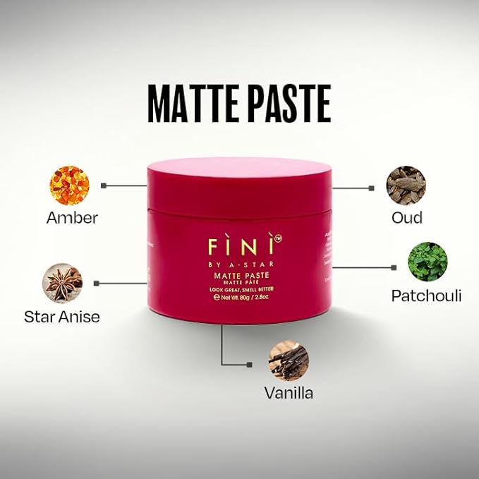 Matte Paste for Men – Volumizing Paste with Natural Look & Strong Hold, Matte Finish, Oud Fragrance