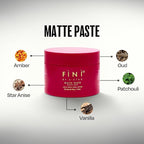 Matte Paste for Men – Volumizing Paste with Natural Look & Strong Hold, Matte Finish, Oud Fragrance