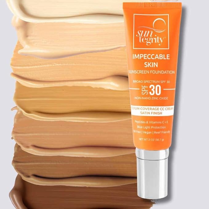 Suntegrity Impeccable Skin - Tinted Sunscreen, Broad Spectrum SPF 30 (Sand) - 2 oz