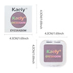 evpct Mauve Purple Matte Single Eye Shadow Palette Makeup for Older Women, Plum Lavender Purple Natural Cream Eyeshadow Palette for Green Eyes, High Pigment Mini Monochrome Eyeshadow