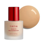 TIRTIR Mask Fit Red FoundationㅣLong Lasting Flawless Coverage, Energy Essence, Lightweight, Hydrating, Pore-Blurring, Breathable Satin Finish, Makeup, Radiant Skin, #27N Camel, 1.01 Fl Oz