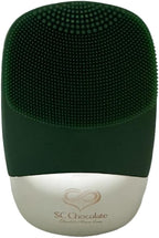 Facial Cleansing Brush | 3-in-1 Electric Face Scrubber | USB Rechargeable Face Cleansing Brush | IPX7 Waterproof | Blackhead Remover | Deep Cleansing & Exfoliating (Green)