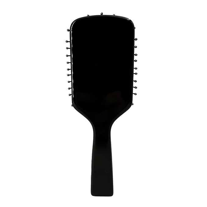 Phillips Brush Luxe Square Paddle Purse Sized Hair Brush, Sleek Black Color with Gold Accents – 7 inch Detangler Paddle Brush from the Luxe Series by Phillips Brush