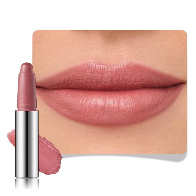 Nude Brown Matte Lipstick Crayon for Women, Long Lasting Waterproof Velvet Lip Liner Pencil, High Pigment Creamy Lipstick, Longwear Non-Drying Lip Makeup Cruelty-free 24 Hours Original, 01#