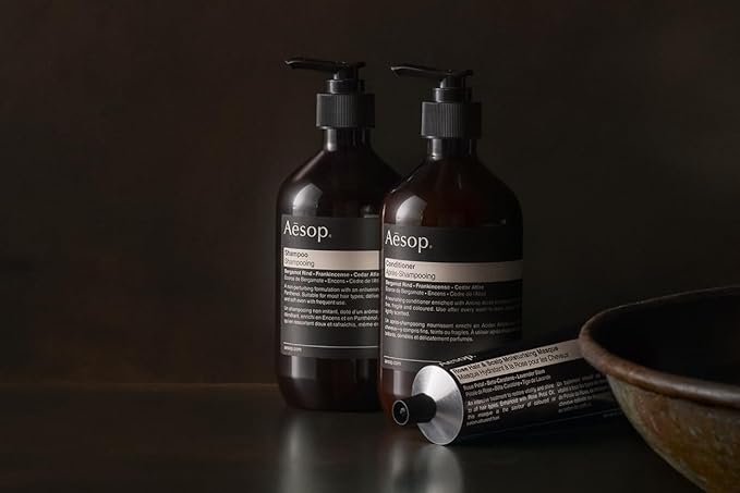 Aesop Shampoo | Soften Hair, Restore Shine | Bergamot Rind, Frankincense, Cedar Atlas | 16.9 oz / 500mL