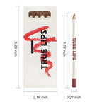 12 Pcs Natural Nude Brown Beige Colors Lip Beige