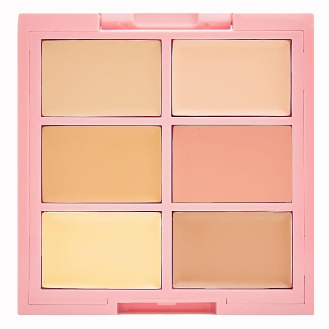 KimChi Chic Undercover Hoe Corrector Palette - Full Coverage Concealer, Creamy, Long Wearing, Hides Dark Circles & Blemishes Cruelty Free, Light 0.25oz