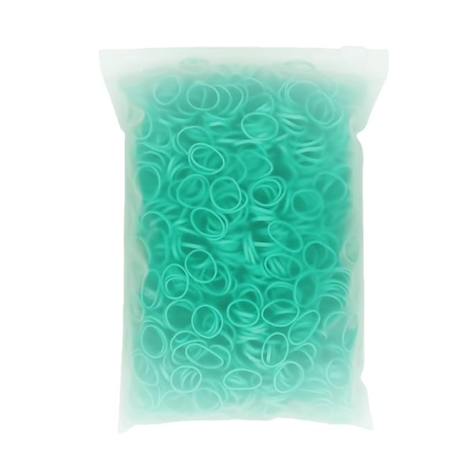 3200 Pcs Elastic Rubber Bands Small Hair Ties Hair Rubber Mini Hair Bands Hair Elastics Tiny Soft Holder Ponytails for Girls (Spring Green)