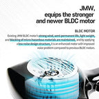 JMW Korean Professional Salon Hair Dryer AIR Storm-1600W BLDC, Fast Drying, Powerful Cold Wind, Lightweight, Quiet and Long-Lasting