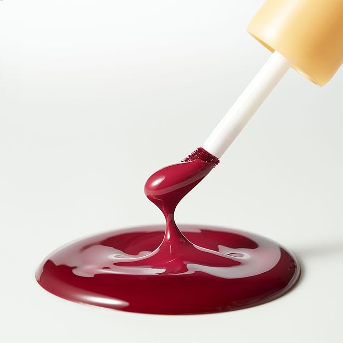 Laka Fruity Glam Lip Tint Mini, 1.9g/0.07oz, Glowing Lip Stain with Wide Color Spectrum, Hydrating & Lightweight Texture, Long-Lasting Bold Stain, Non-Sticky, Vegan, K-Beauty (#132 Lolly)