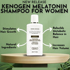 Kenogen Women’s Hair Growth Shampoo – Thickening & Volumizing for Thinning Hair – Boosts Regrowth with Melatonin – Vegan, Sulfate-Free, Cruelty-Free, DHT Blocker, Hair Loss Treatment