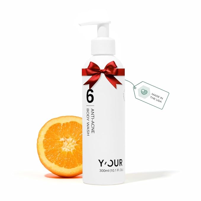 Y'OUR Acne Clearing Body Wash | Gentle & Non-Drying Salicylic Acid Formula | For All-Over Body Use - Smooths Texture & Evens Tone | Clears Bacne & Breakouts for Women + Men, Paraben & Sulfate Free