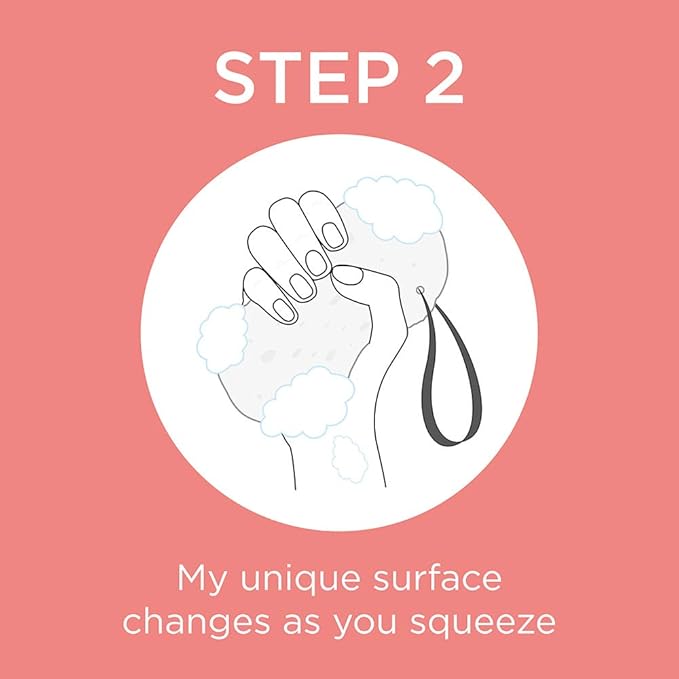 SPONGELLÉ Spongelle Freesia Pear Wild Flower Buffer Body Scrubber | Bath & Shower Loofah for Women | Exfoliator with Body Wash Infused Sponge | 14+ uses (Pack of 2)