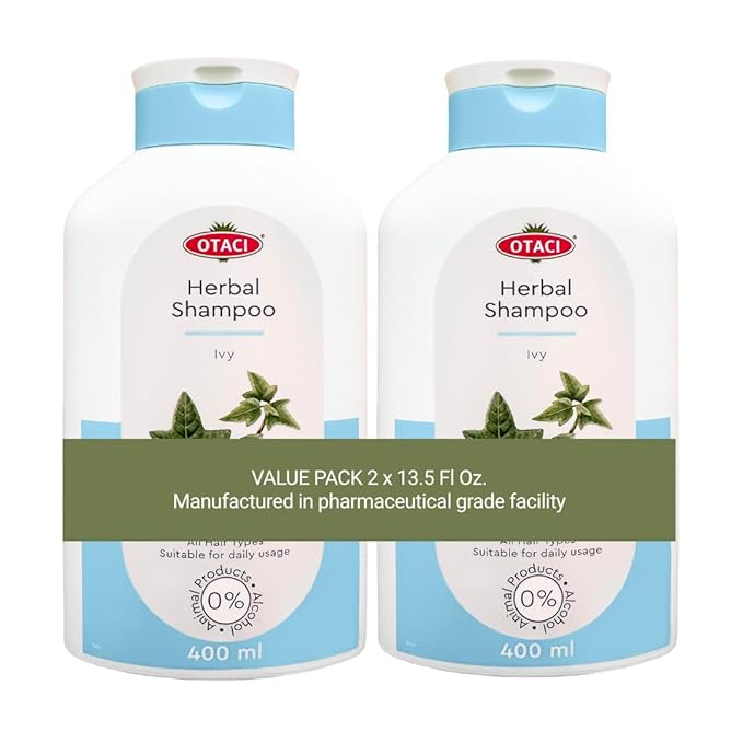 OTACI Herbal Ivy Shampoo – Deep-Cleansing, Vegan Formula Infused for Stronger, Shinier, Healthier Hair (Value Pack)