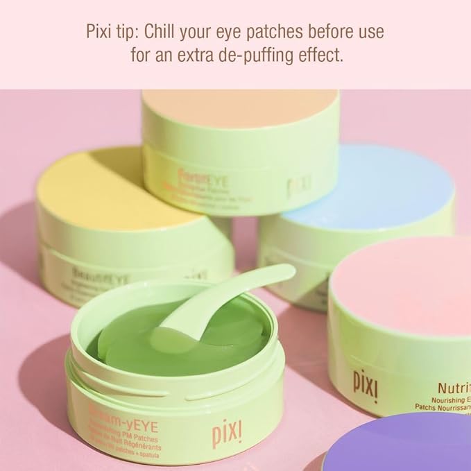 Pixi Day & Night Eye Patch Duo |Depuffing Hydrogel Under-Eye Patches for Day and Calming Hydrogel Under Eye Patch for Night | for Puffy Eyes and Dark Circles | 2 Boxes, 60 Pairs, 120 Patches