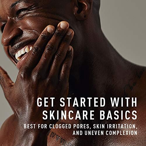 Bevel Facial Skin Care Set for Men - Mens Skincare Kit Routine Includes Face Wash with Aloe Vera, Glycolic Acid Exfoliating Pads, Lightweight Face Moisturizer, Helps Treat Blemishes and Bumps