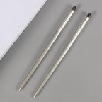 Natural Pony Hair Eye Shadow Brush, ENZO KEN Small Detail Eyeshadow Brush, Detailing Eye Shadow Brush, Mini Eye Smudge Brush, Corner Eyeshadow Brush, Eye Brushes, Eyeshadow Blending Brush. Gold, E204S