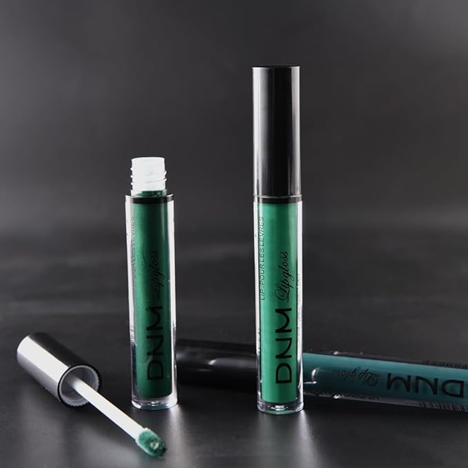 evpct 3Pcs Dark Deep Forest Green Shimmer Matte Liquid Lipstick Lip Stain Sets for Women Matte+Lipstick Long Lasting Waterproof Permanent 24 Hours Magic Lipstick 24 Hours original, Set23